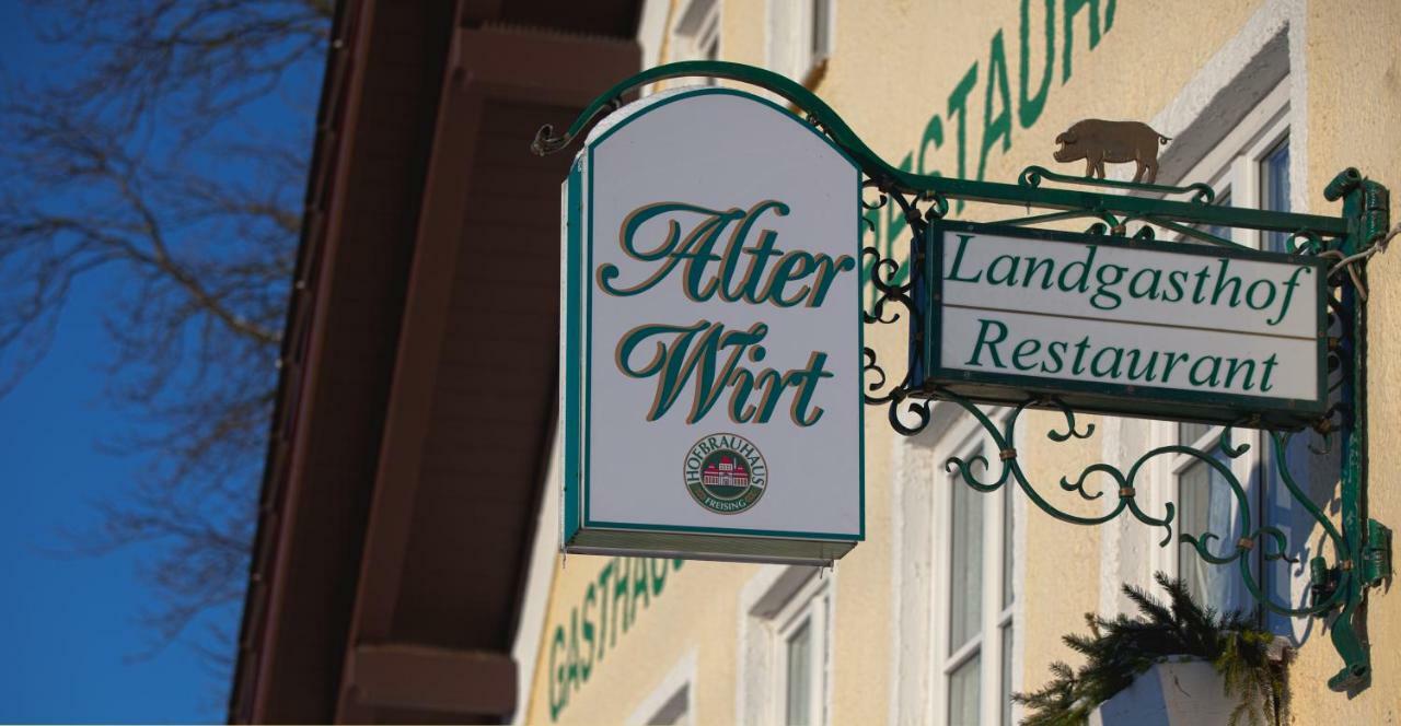Hotel Alter Wirt Hallbergmoos Exterior foto
